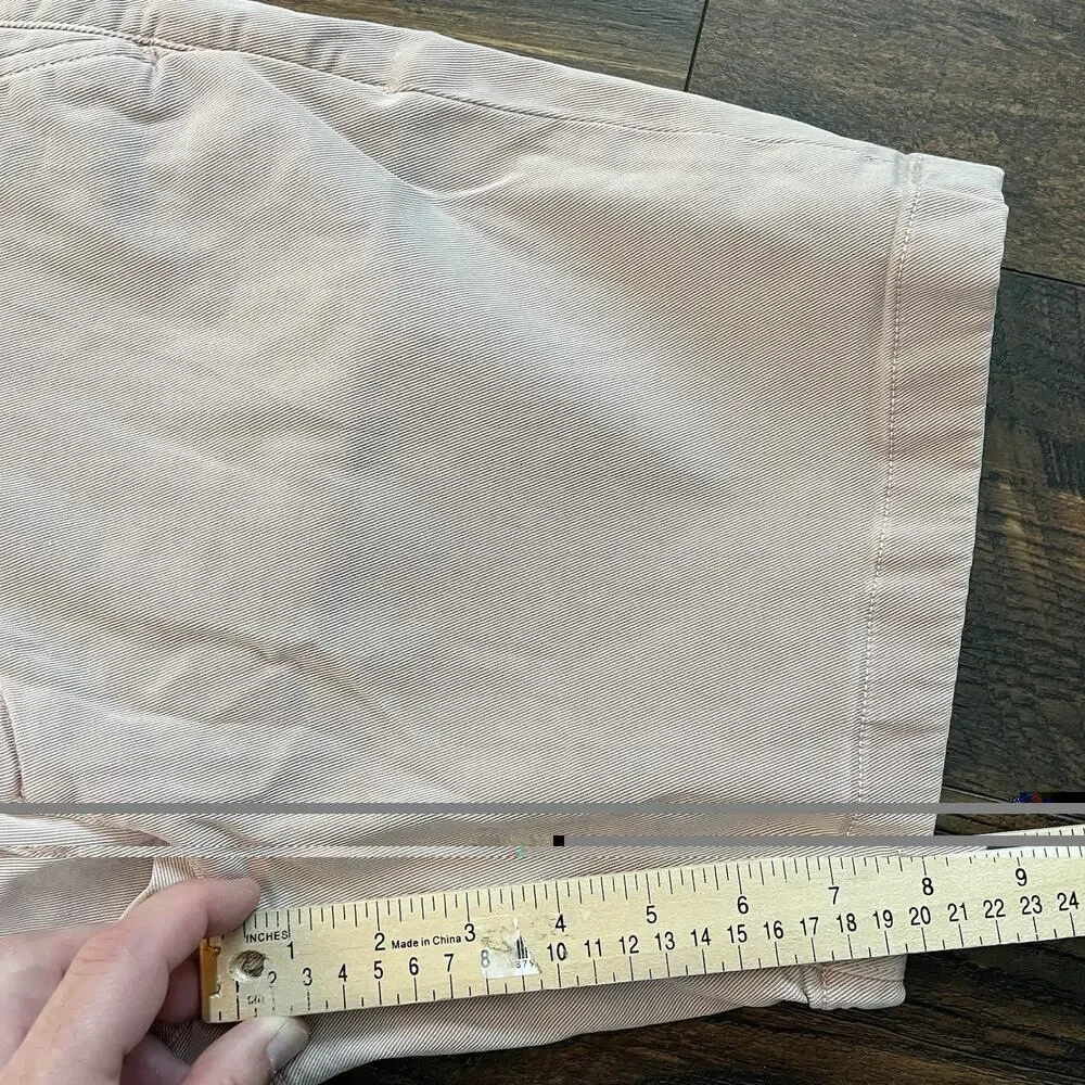 Faherty Coastline Chino Shorts Mens 33 Pink Tailored Fit Tencel Cotton 8
